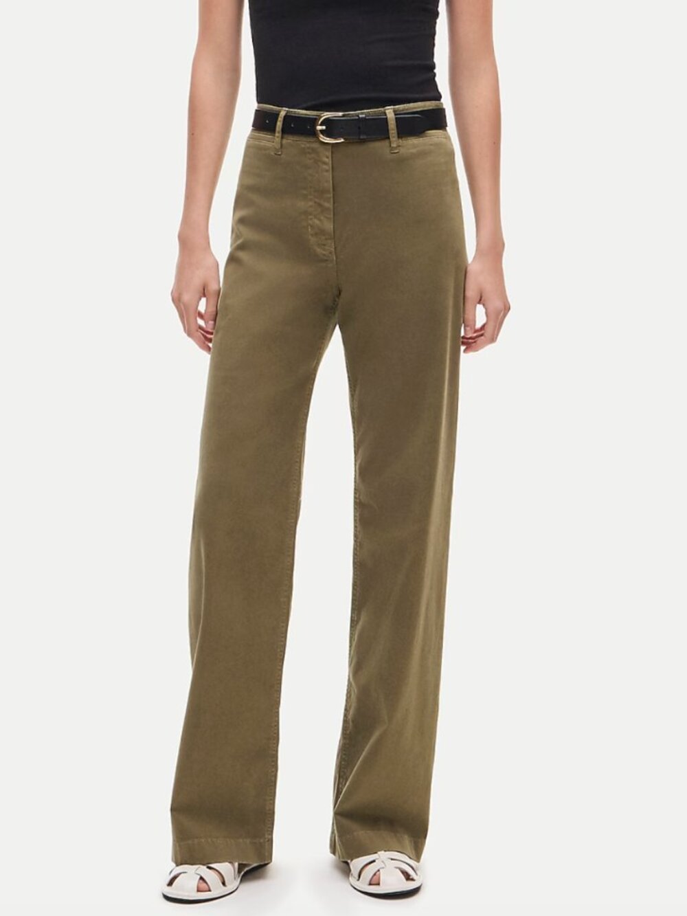 Petite Wide-leg Trouser in Chino